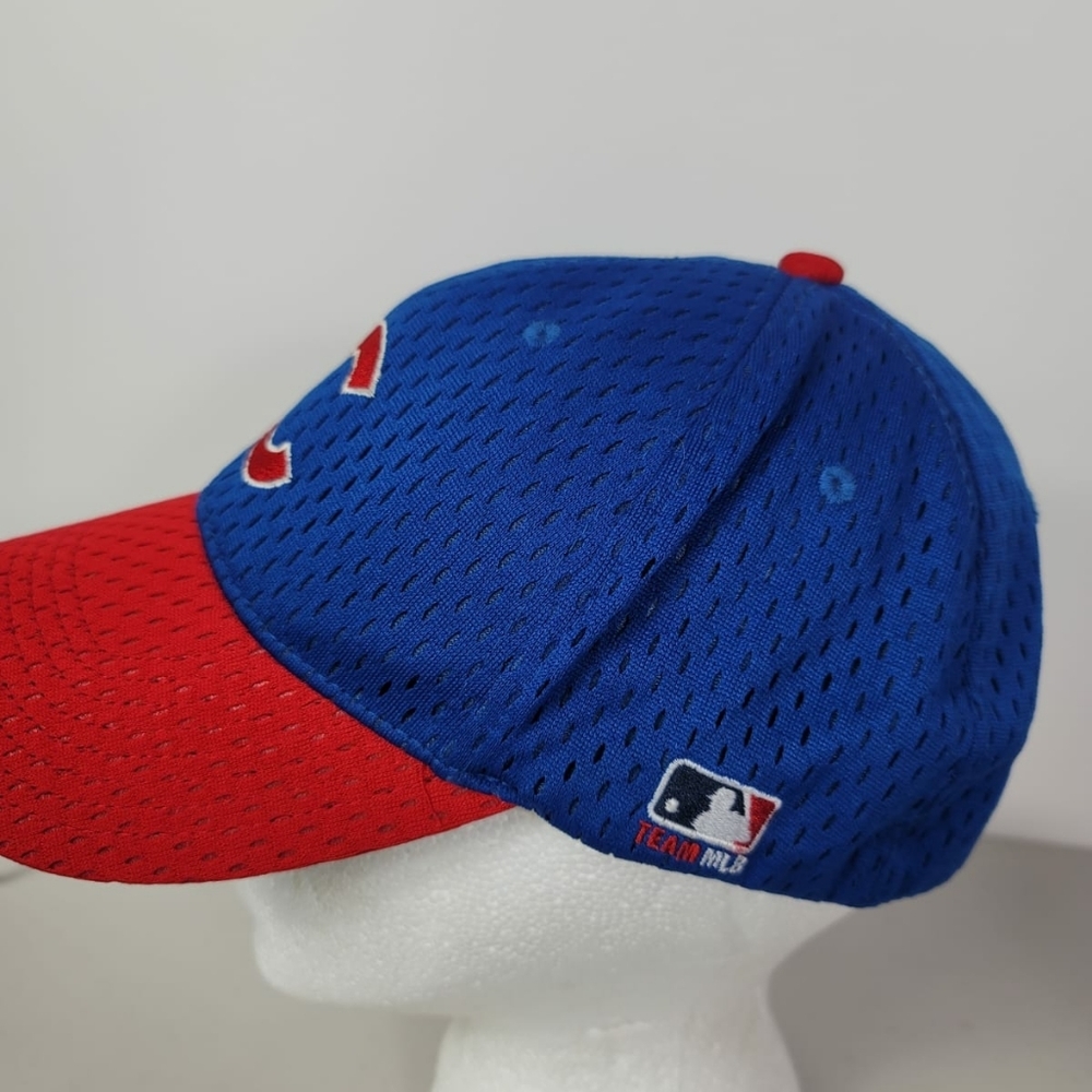 MLB Chicago Cubs Hat Cap Red Blue Embroidered 7 Sz L XL - Picture 2 of 5